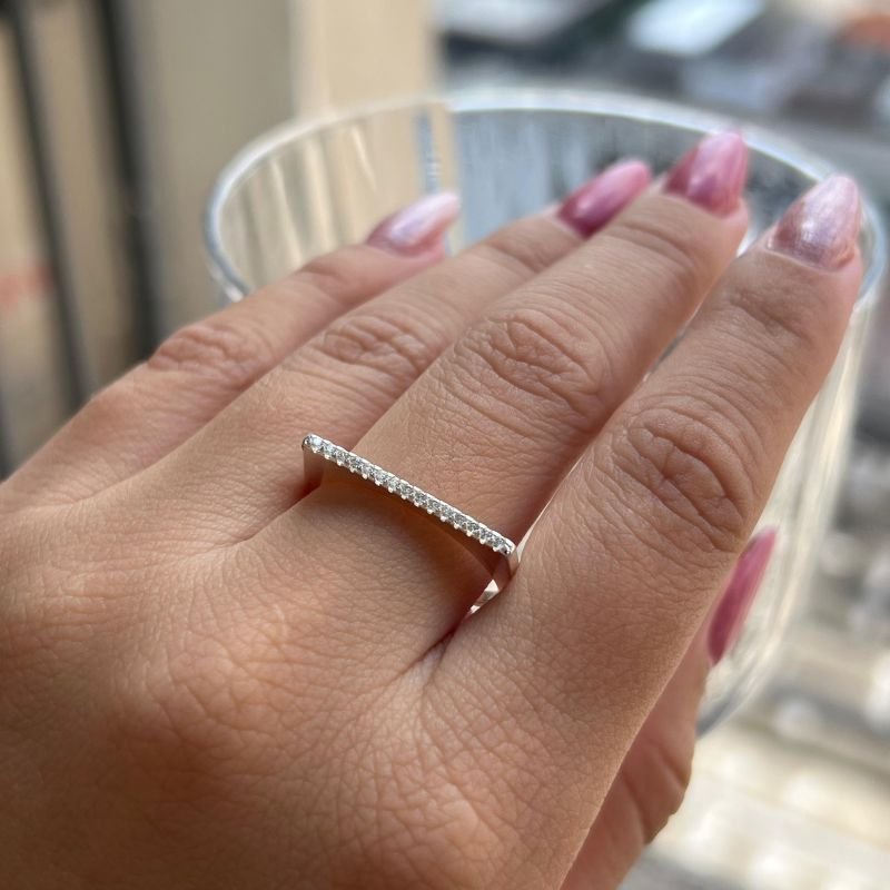 Anel Banho Ouro 18k/Prata 925