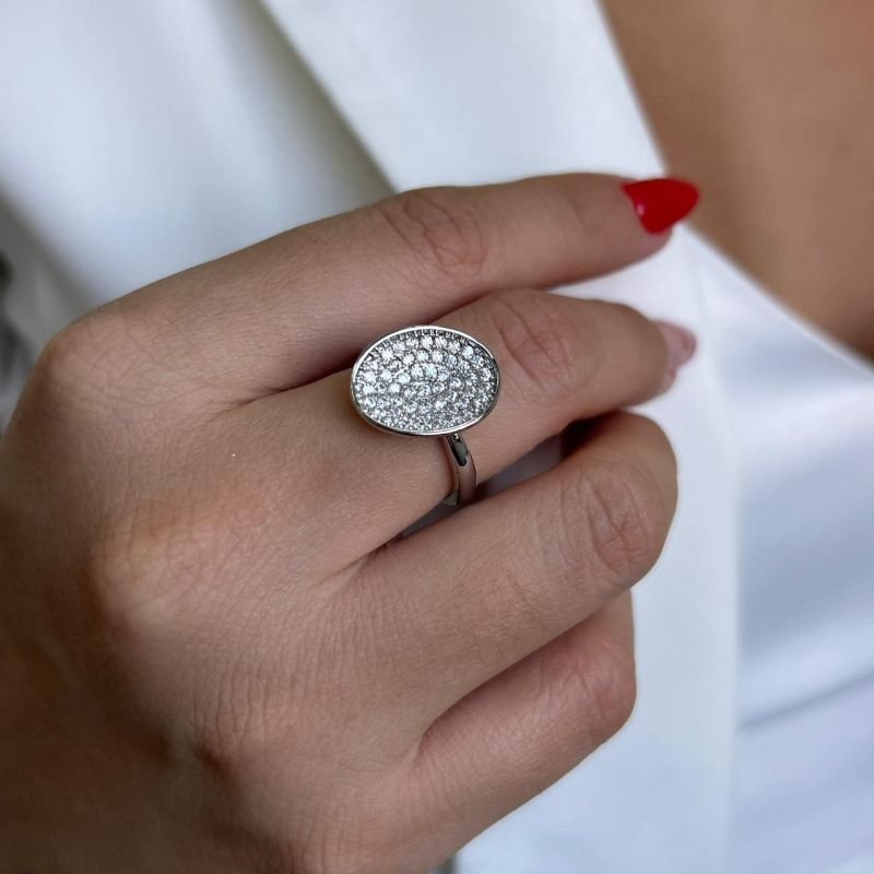 Anel Biju Fina Dourado/Ródio