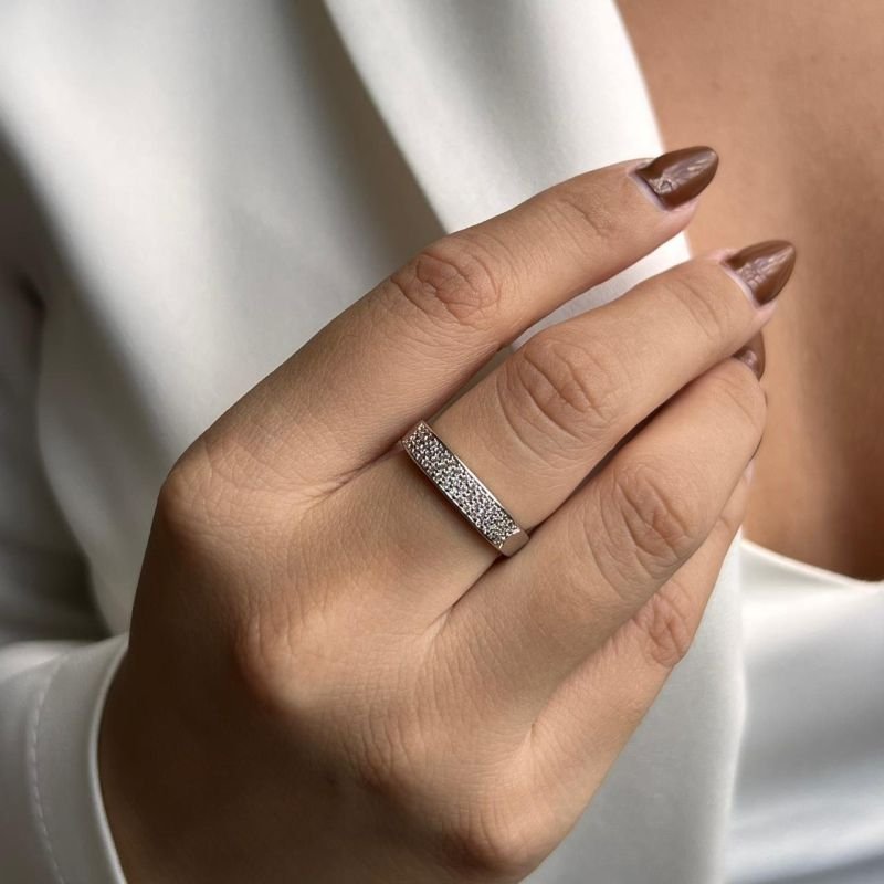 Anel Biju Fina Dourado/Ródio