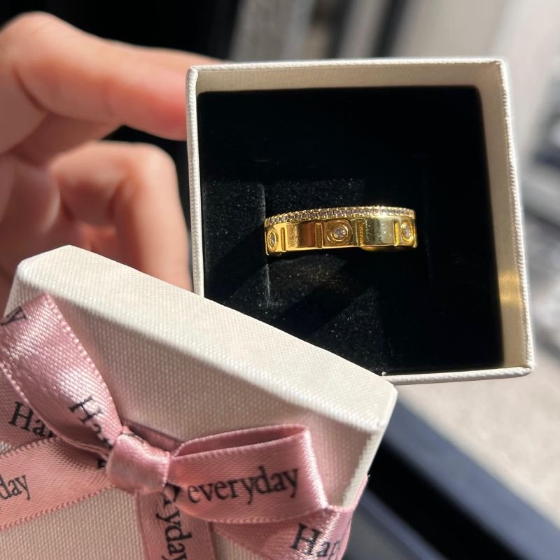 Anel Cartier Banho Ouro 18k/Prata 925