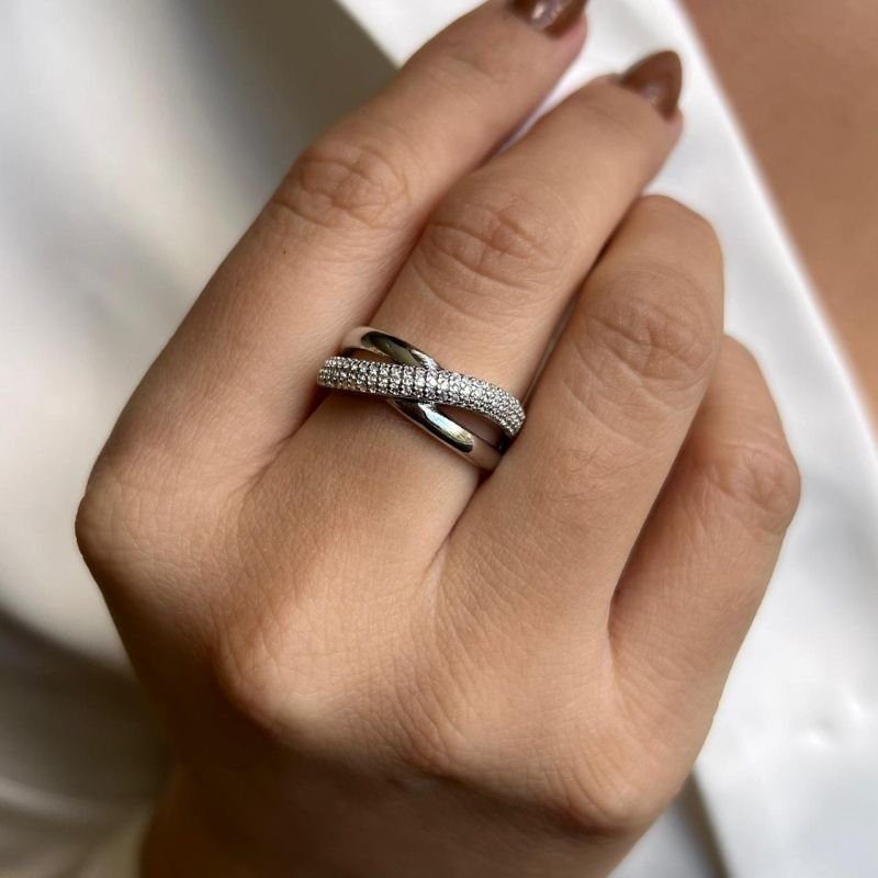 Anel Cravejado Bijuteria Fina