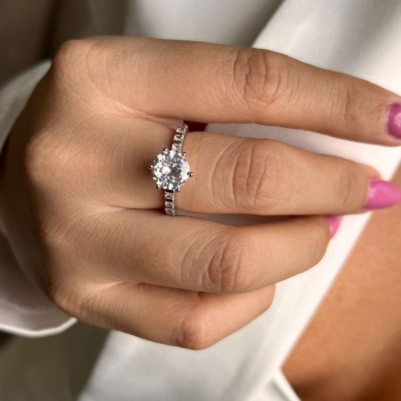 Anel Ponto De Luz Biju Fina