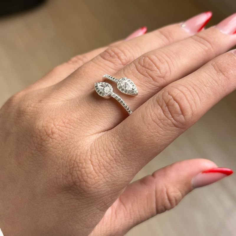 Anel Regulável Banho Ouro 18k/Prata 925