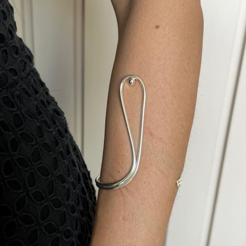 Bracelete 2 Aros Banho Ouro18k/Prata 925