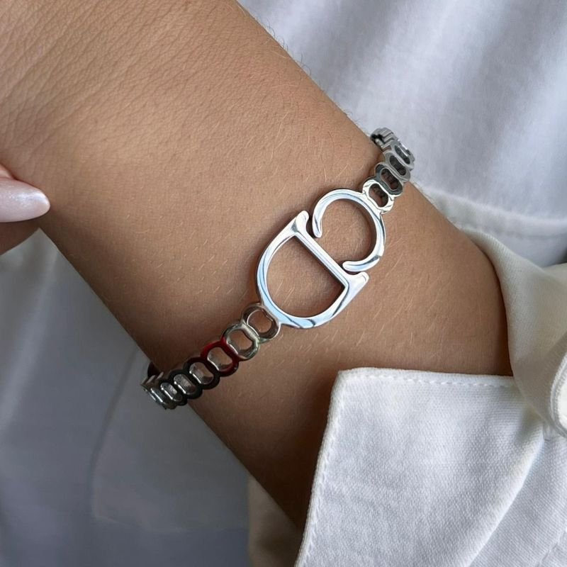 Bracelete Aço Inoxidável Dourado/Ródio