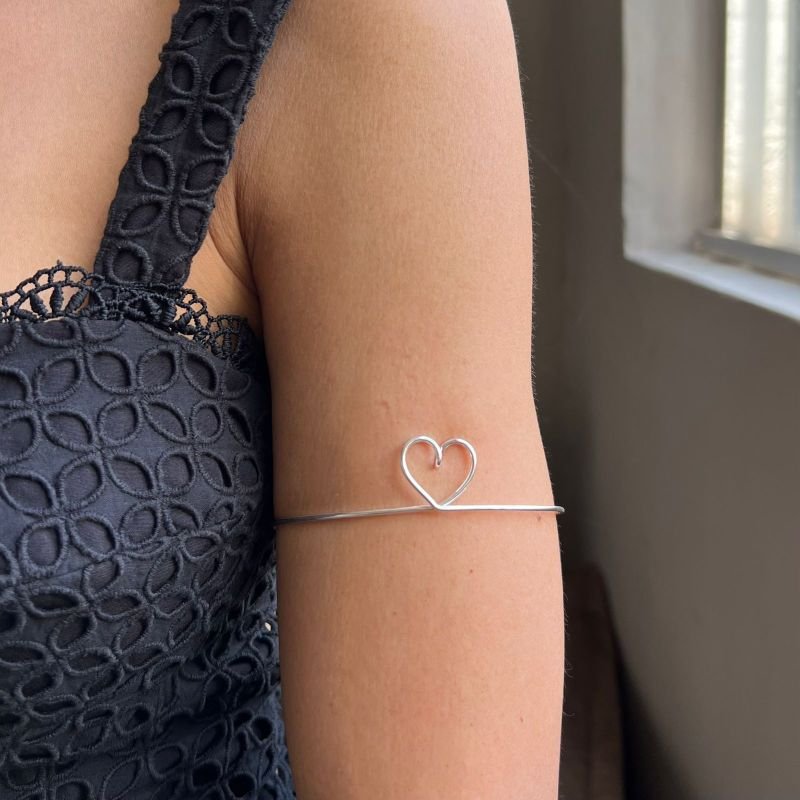 Bracelete Antebraço Aros Banho Ouro18k/Prata 925