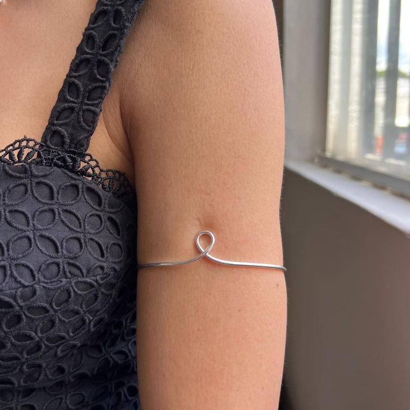 Bracelete Antebraço Aro Banho Ouro 18k/Prata 925