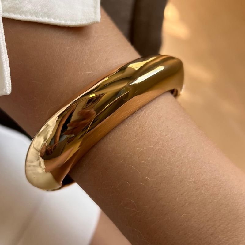 Bracelete Biju Fina Dourado