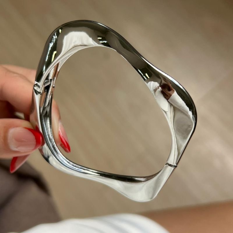 Bracelete Biju Fina Dourado/Ródio