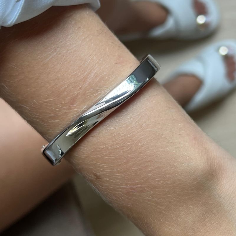 Bracelete Biju Fina Dourado/Ródio