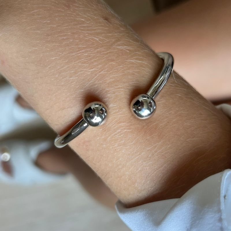 Bracelete Biju Fina Dourado/Ródio