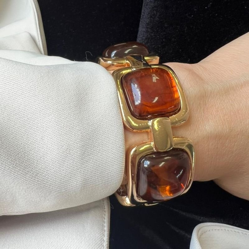 Bracelete Resinado Biju Fina