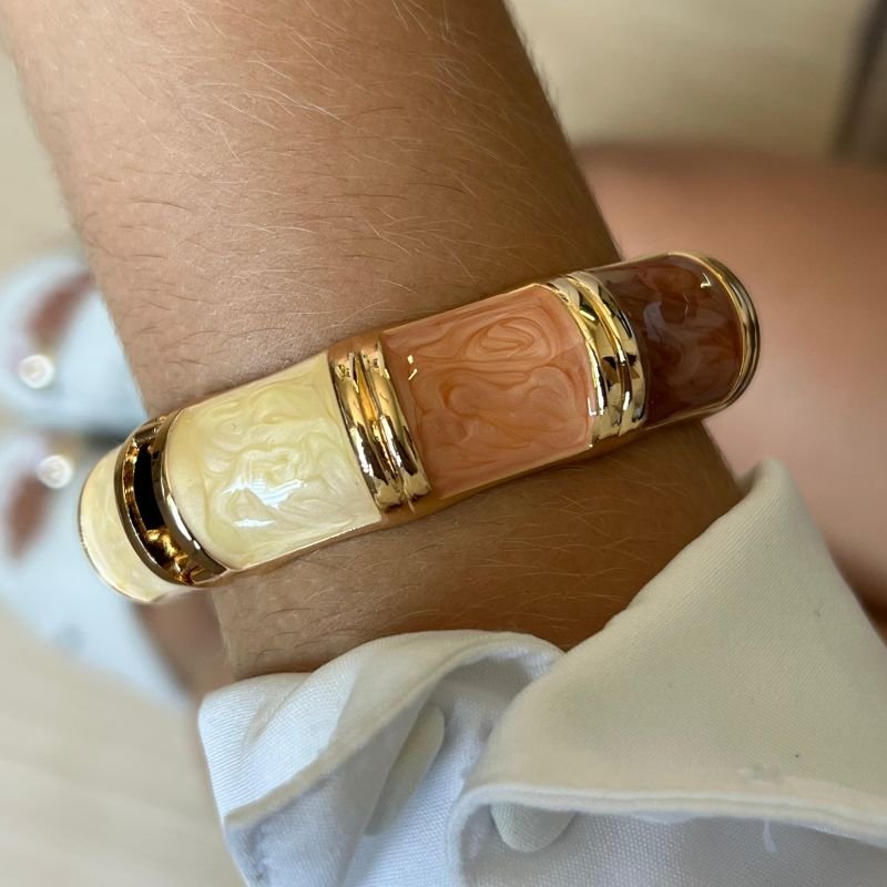 Bracelete Resinado Biju Fina