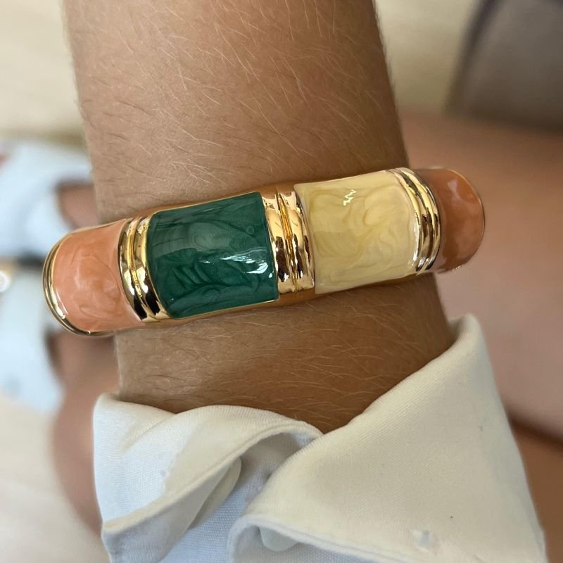 Bracelete Resinado Biju Fina