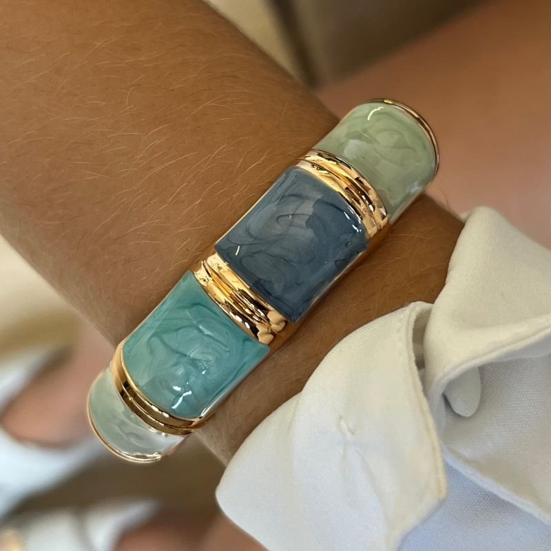 Bracelete Resinado Biju Fina