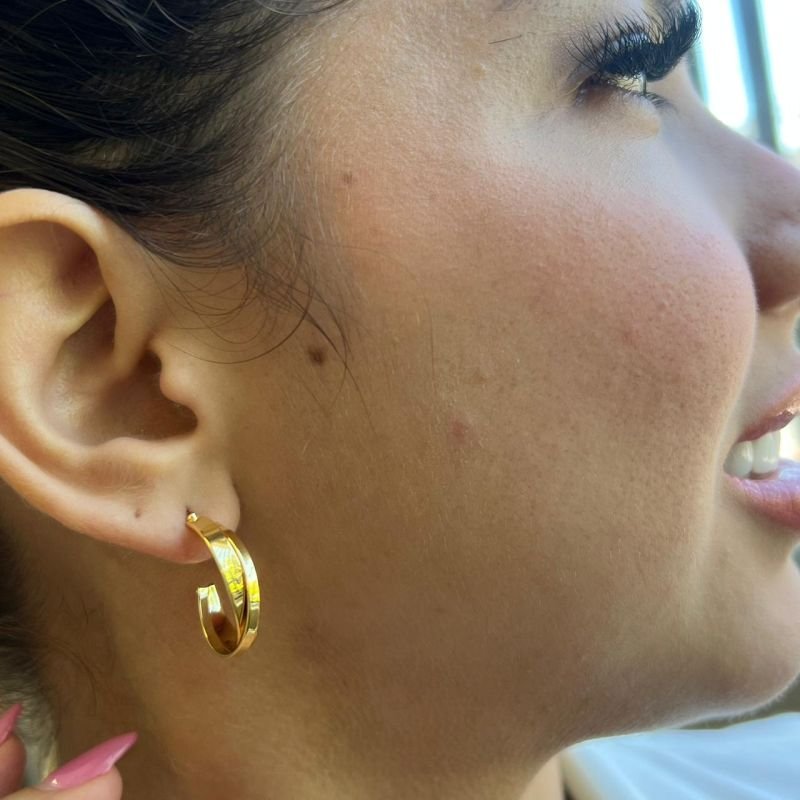 Brinco Argola Aço Inoxidável