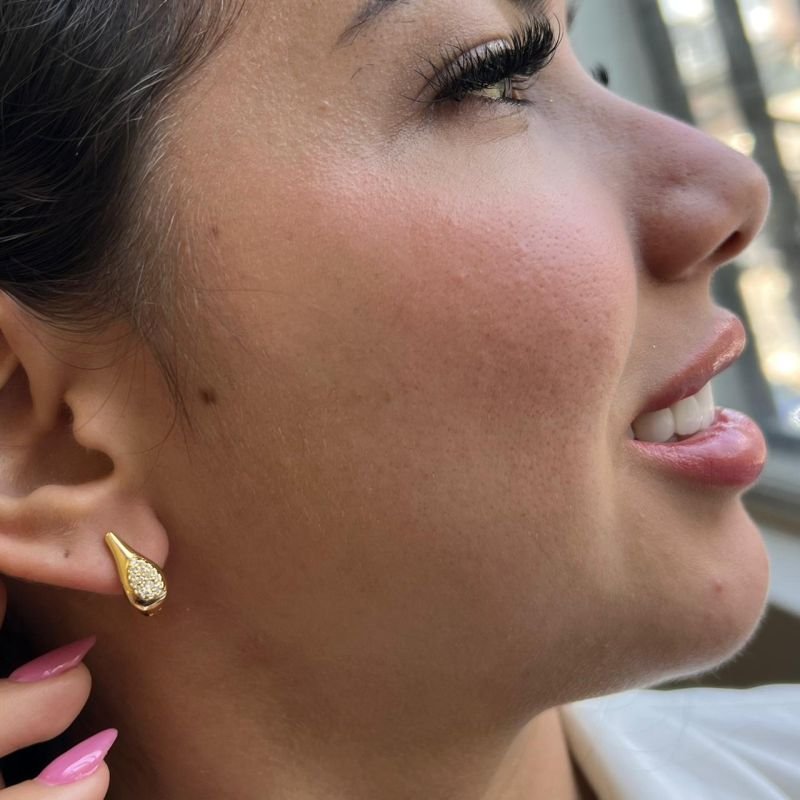 Brinco Argola Banho Ouro 18k