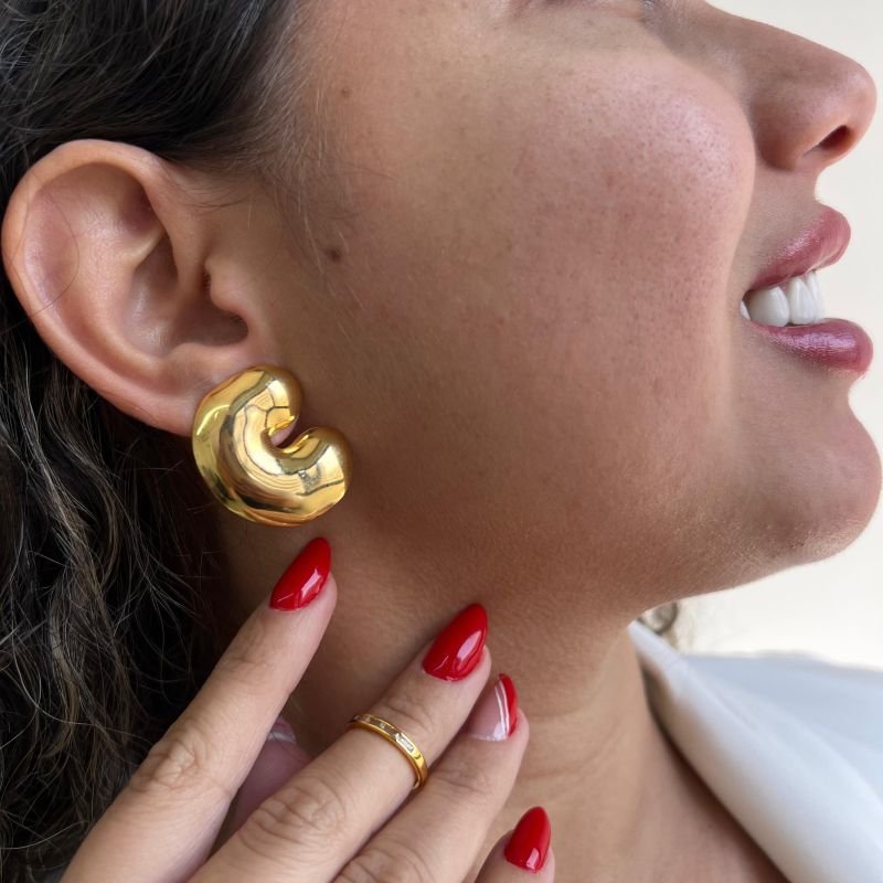 Brinco Banho Ouro 18k