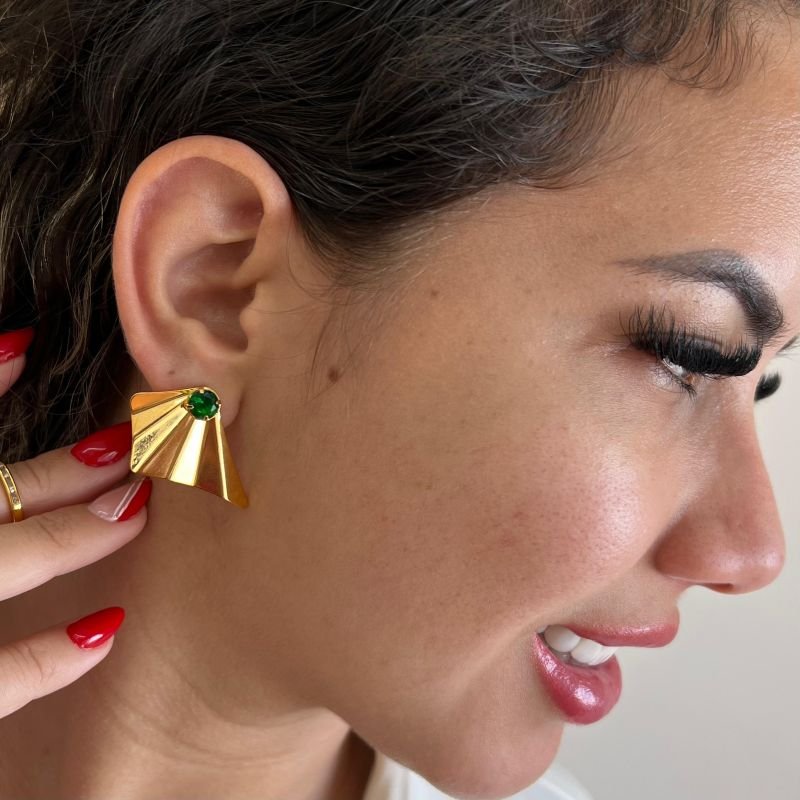 Brinco Banho Ouro 18k