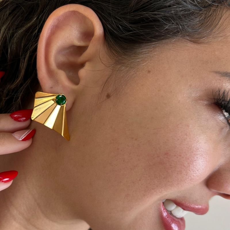 Brinco Banho Ouro 18k