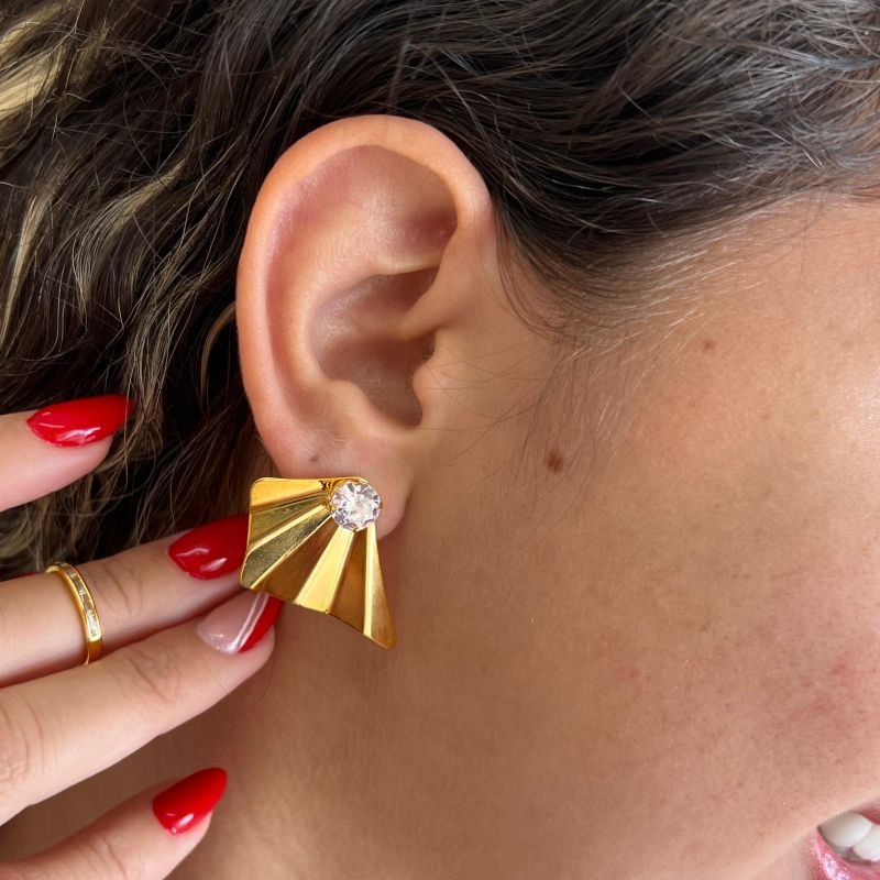 Brinco Banho Ouro 18k