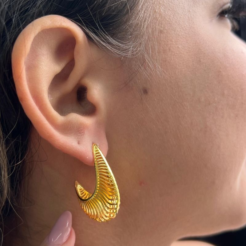 Brinco Banho Ouro 18k/Prata 925