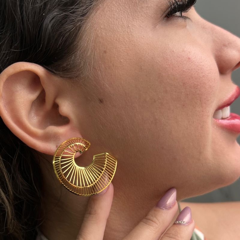 Brinco Banho Ouro 18k