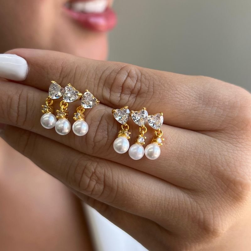 Brinco Banho Ouro 18k/Prata 925