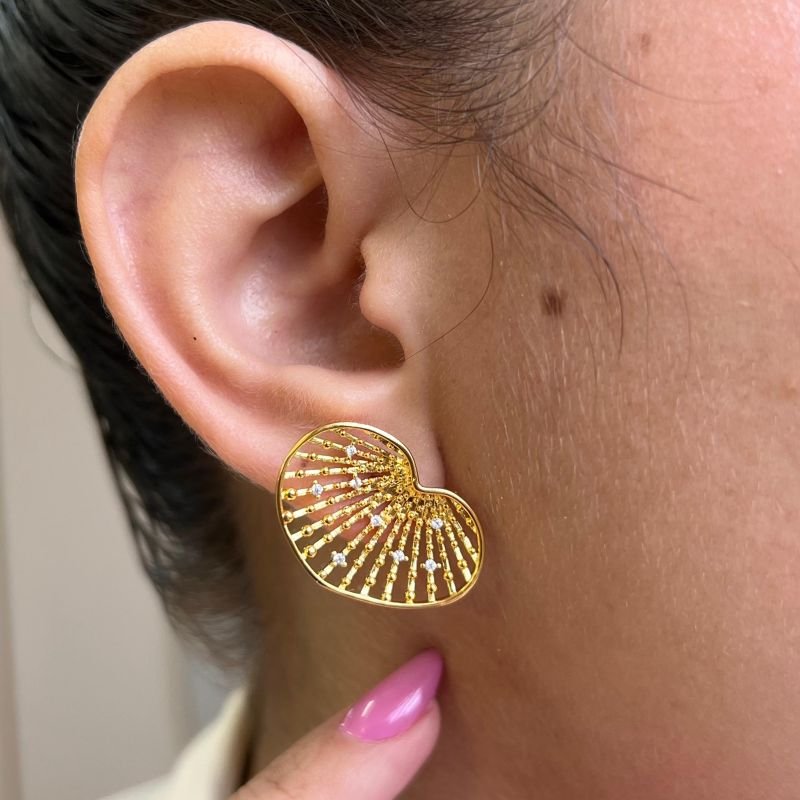 Brinco Banho Ouro 18k