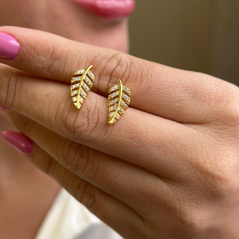 Brinco Banho Ouro 18k/Prata 925