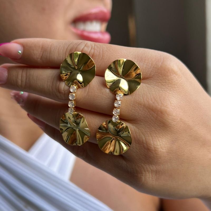 Brinco Banho Ouro 18k