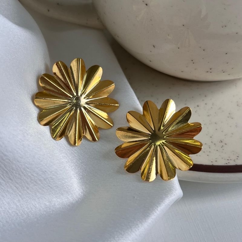 Brinco Banho Ouro 18k/Prata 925