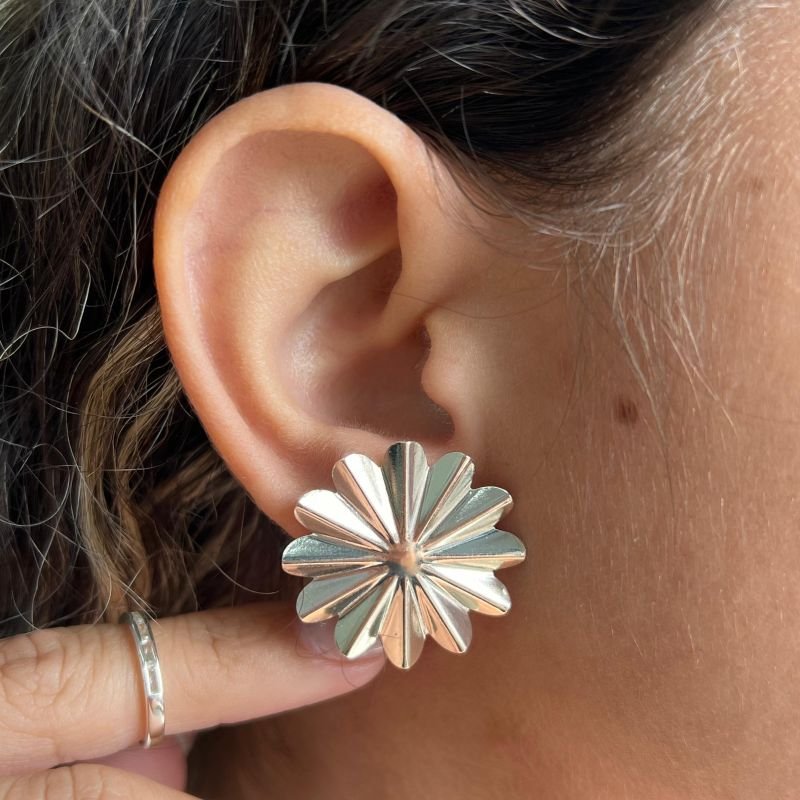 Brinco Banho Ouro 18k/Prata 925