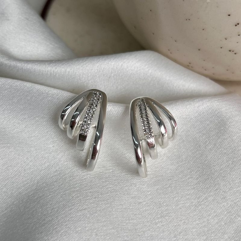 Brinco Banho Ouro 18k/Prata 925