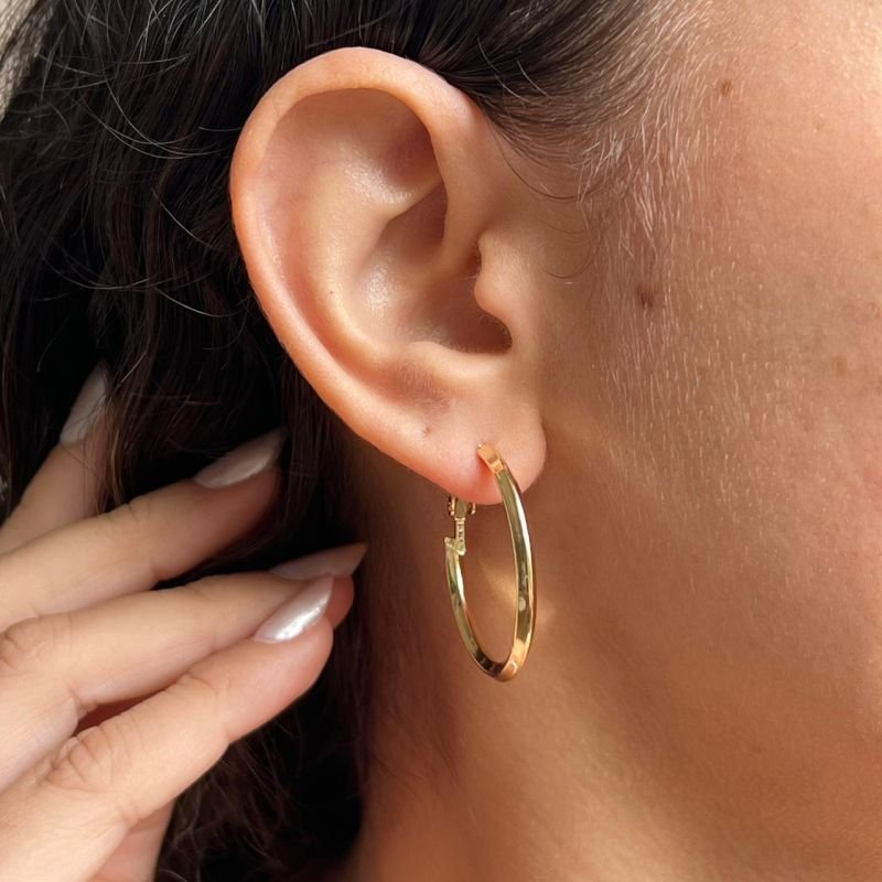 Brinco Biju Fina Dourado/Ródio