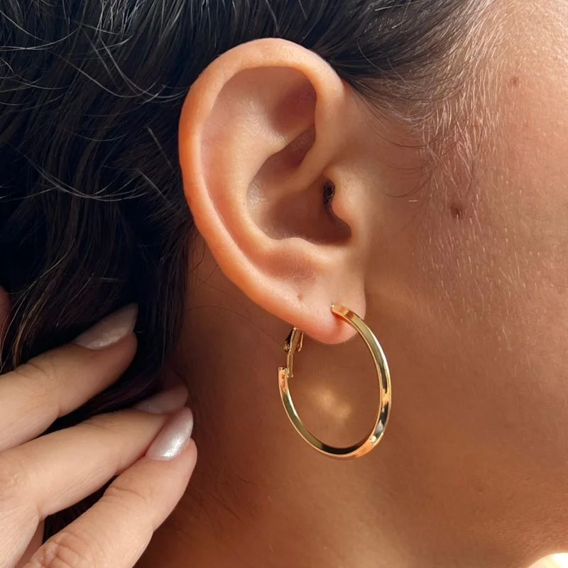 Brinco Biju Fina Dourado/Ródio