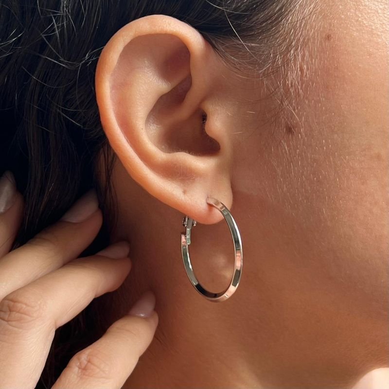 Brinco Biju Fina Dourado/Ródio