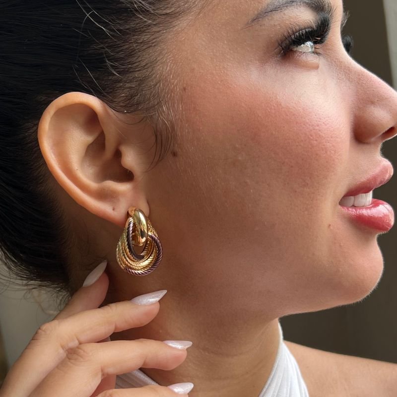 Brinco Biju Fina Dourado