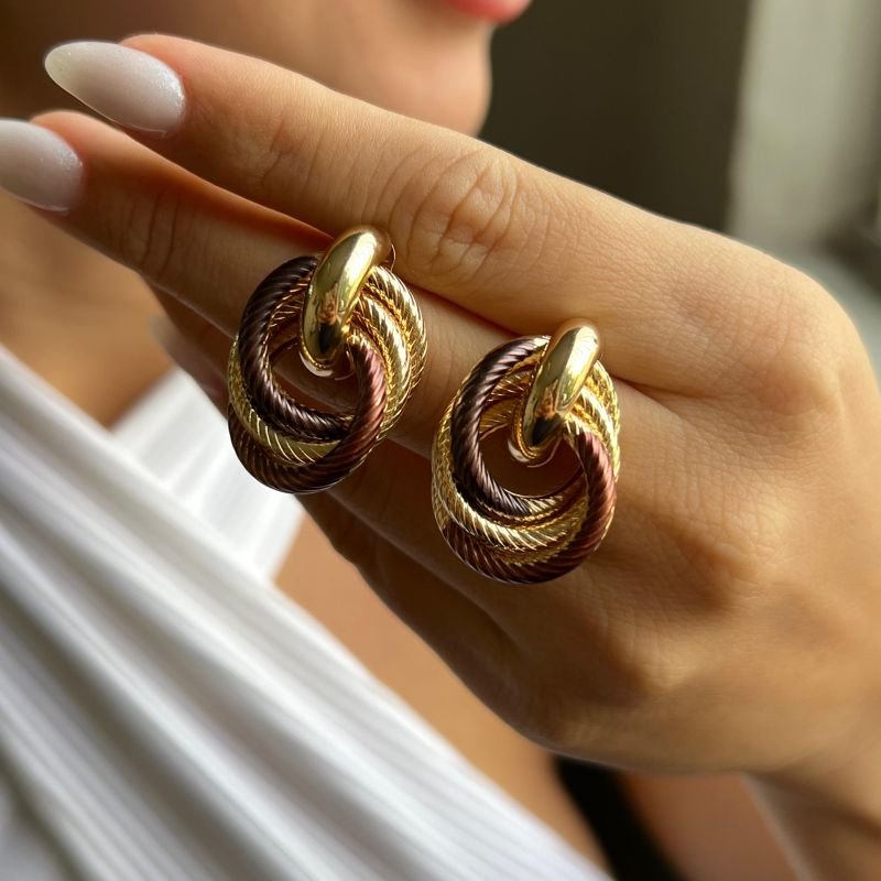 Brinco Biju Fina Dourado