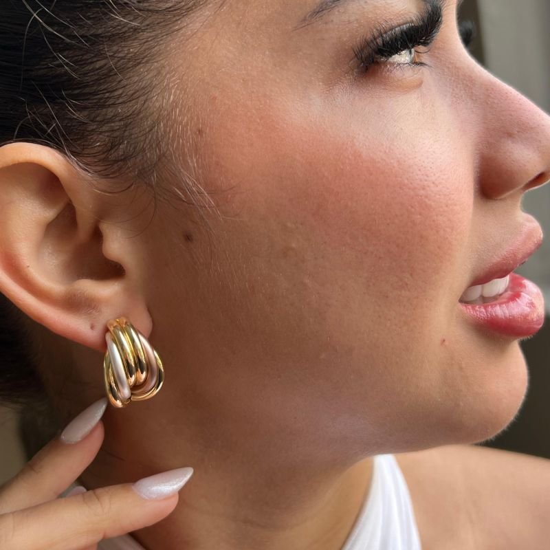 Brinco Biju Fina Dourado