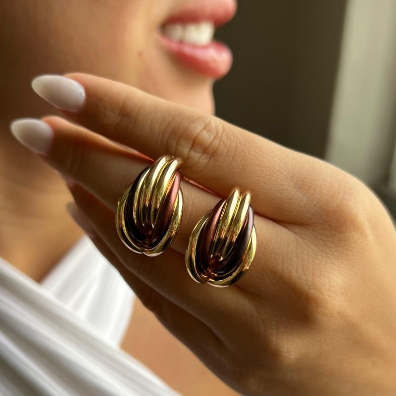 Brinco Biju Fina Dourado
