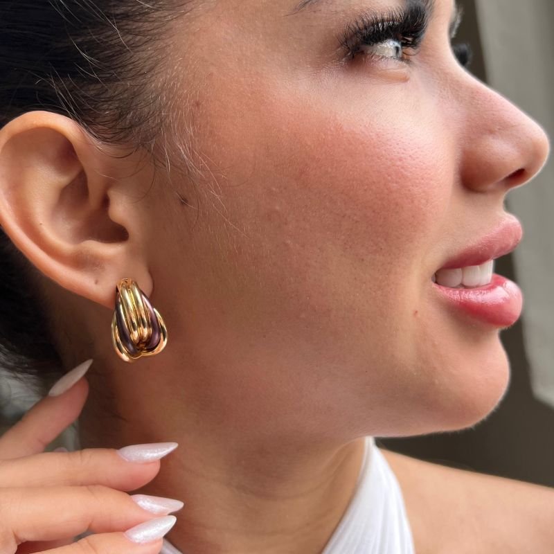 Brinco Biju Fina Dourado