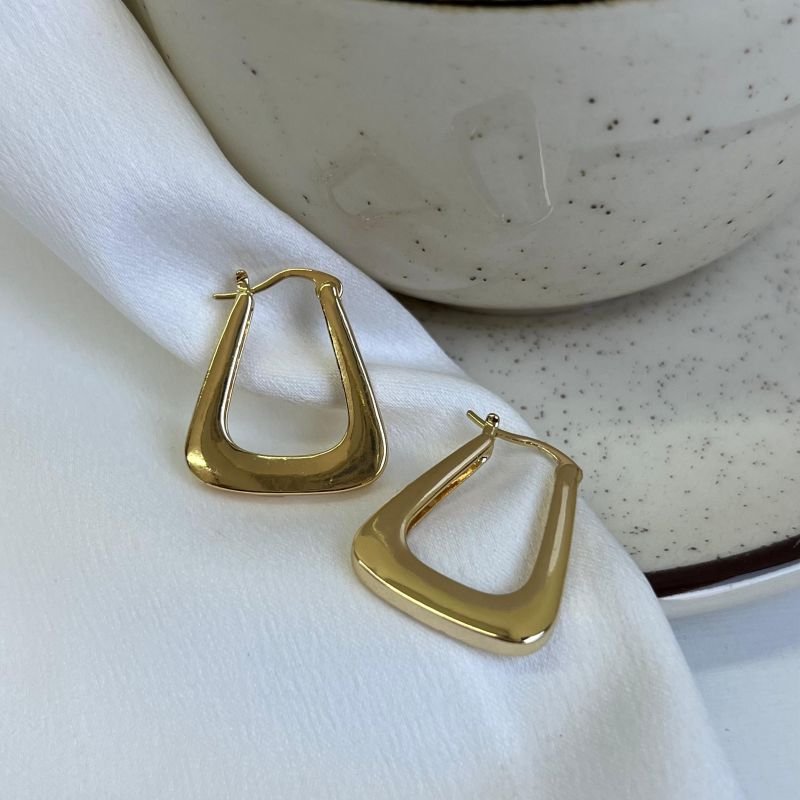 Brinco Biju Fina Dourado/Ródio