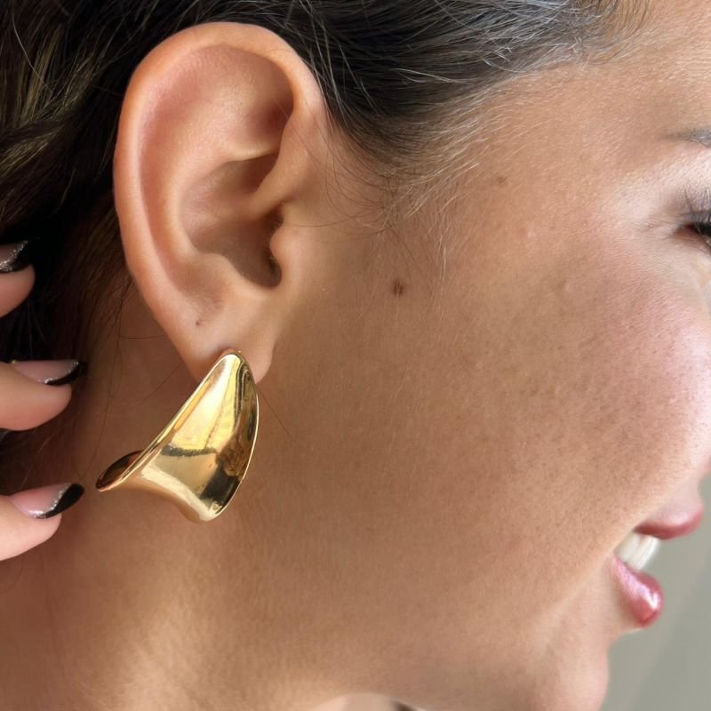 Brinco Biju Fina Dourado