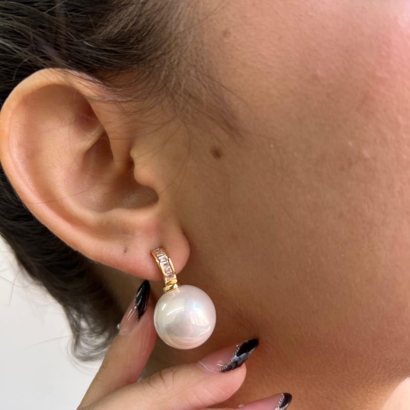 Brinco Biju Fina Dourado/Ródio