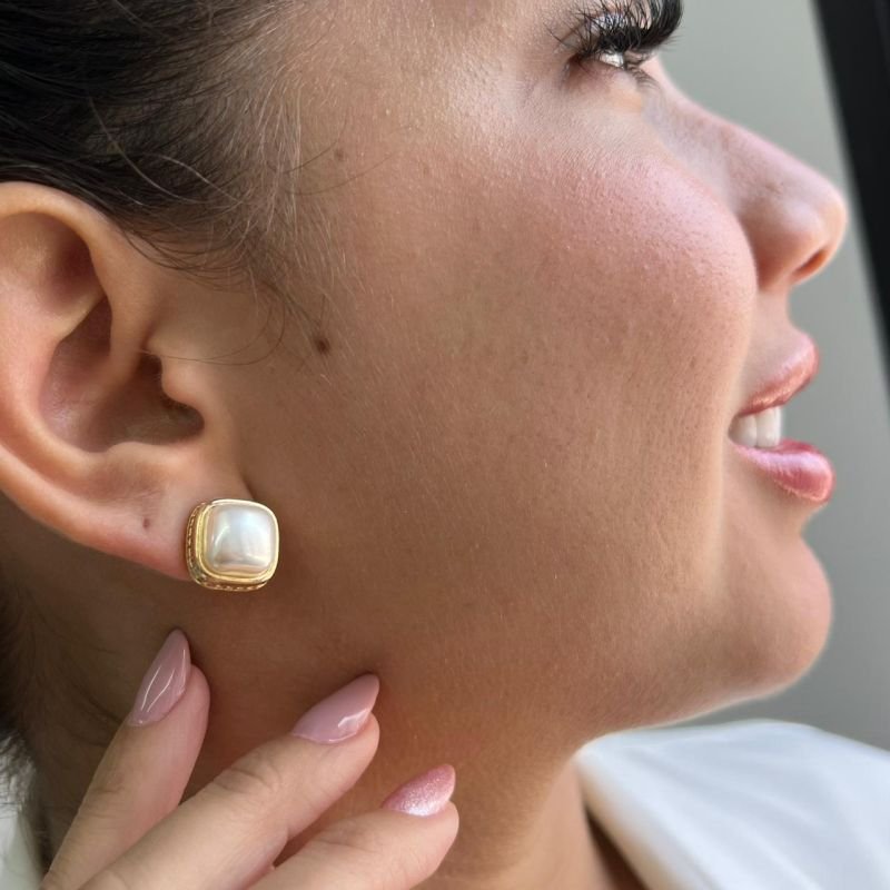 Brinco Biju Fina Dourado/Ródio