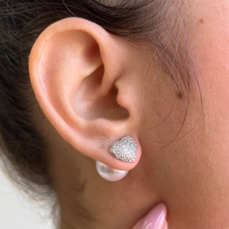 Brinco Inspiração Biju Fina Ródio