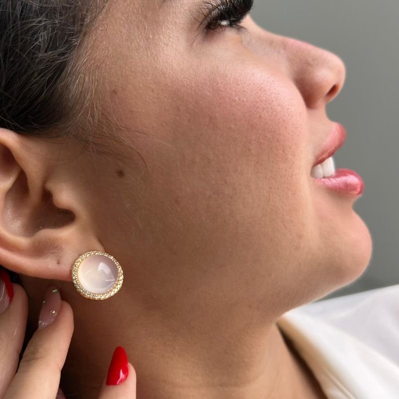 Brinco Biju Fina Ródio