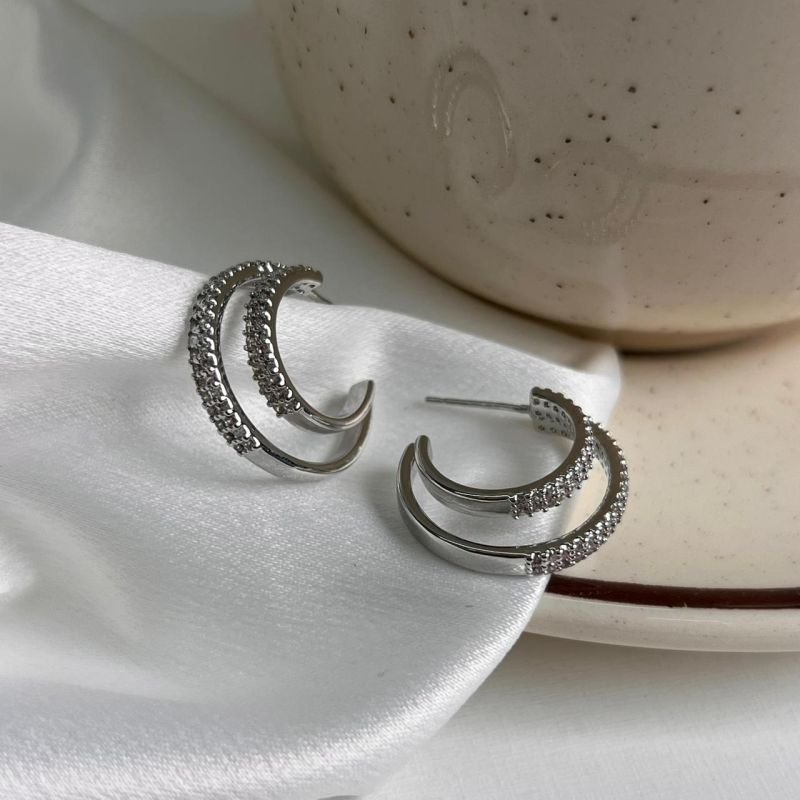 Brinco Biju Fina Dourado/Ródio