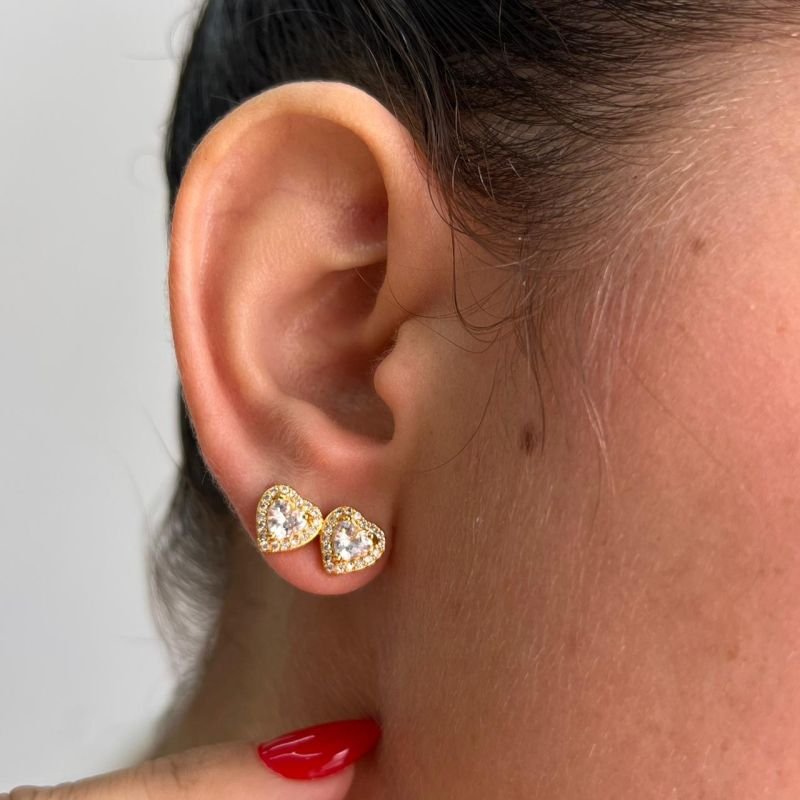 Brinco Biju Fina Dourado/Ródio